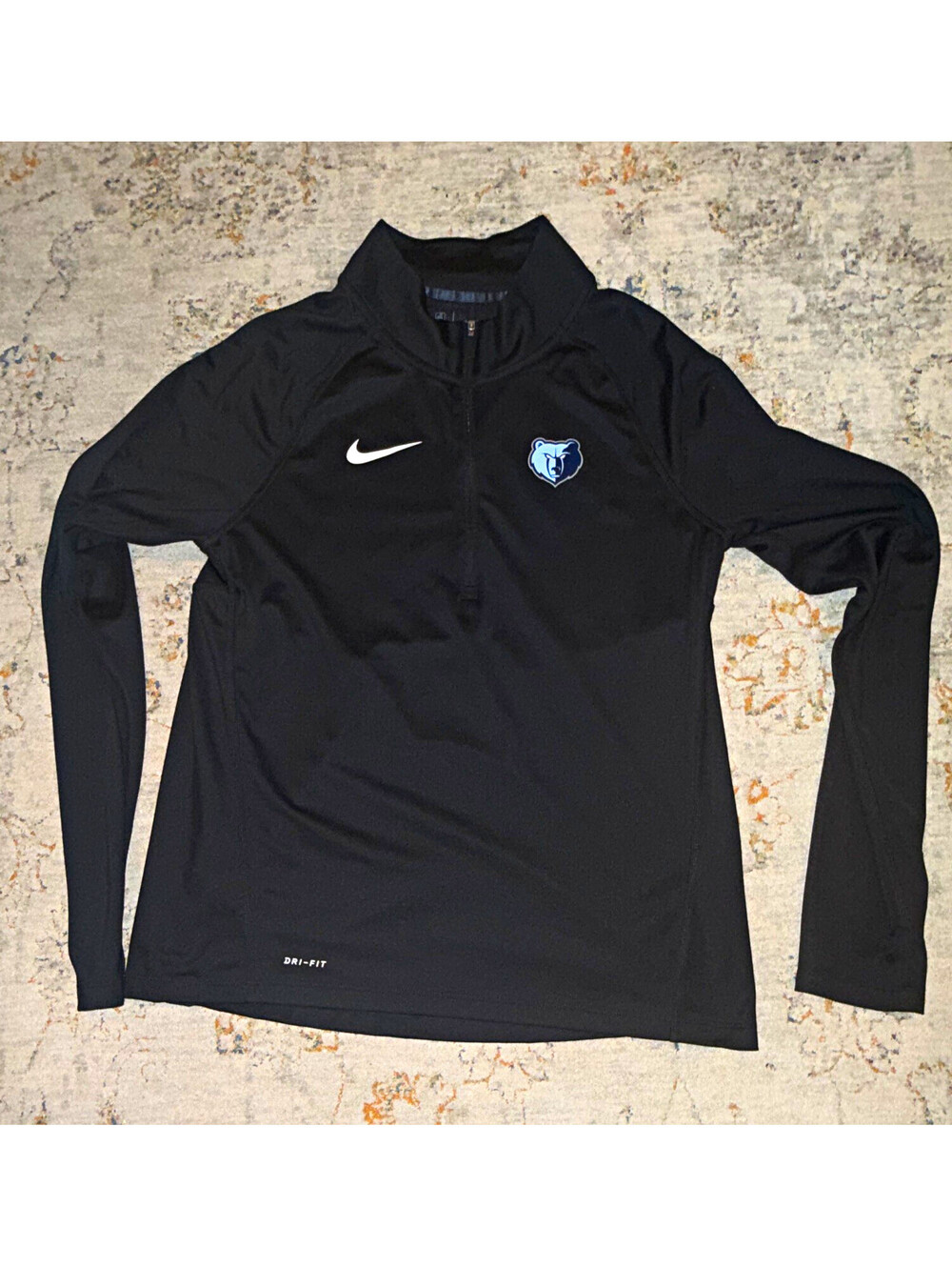 Nike NBA Memphis Grizzlies Black Dri-FIT Quarter-Zip Jacket, Size L A329